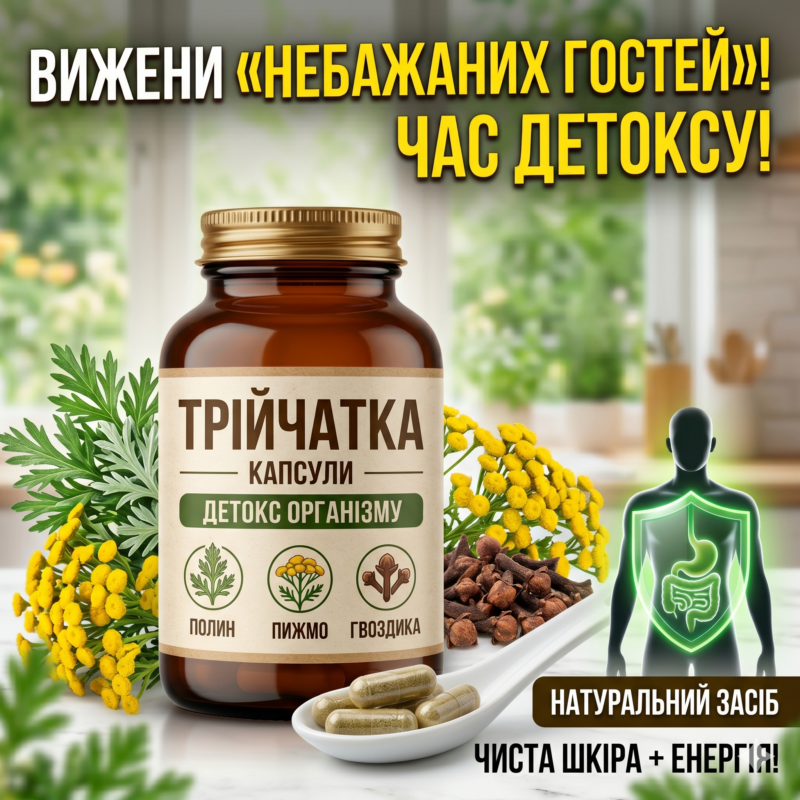 трійчатка в капсулах від паразитів