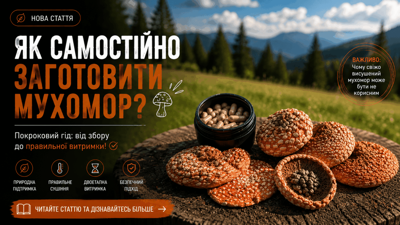 Як правильно сушити червоний мухомор в домашніх умовах